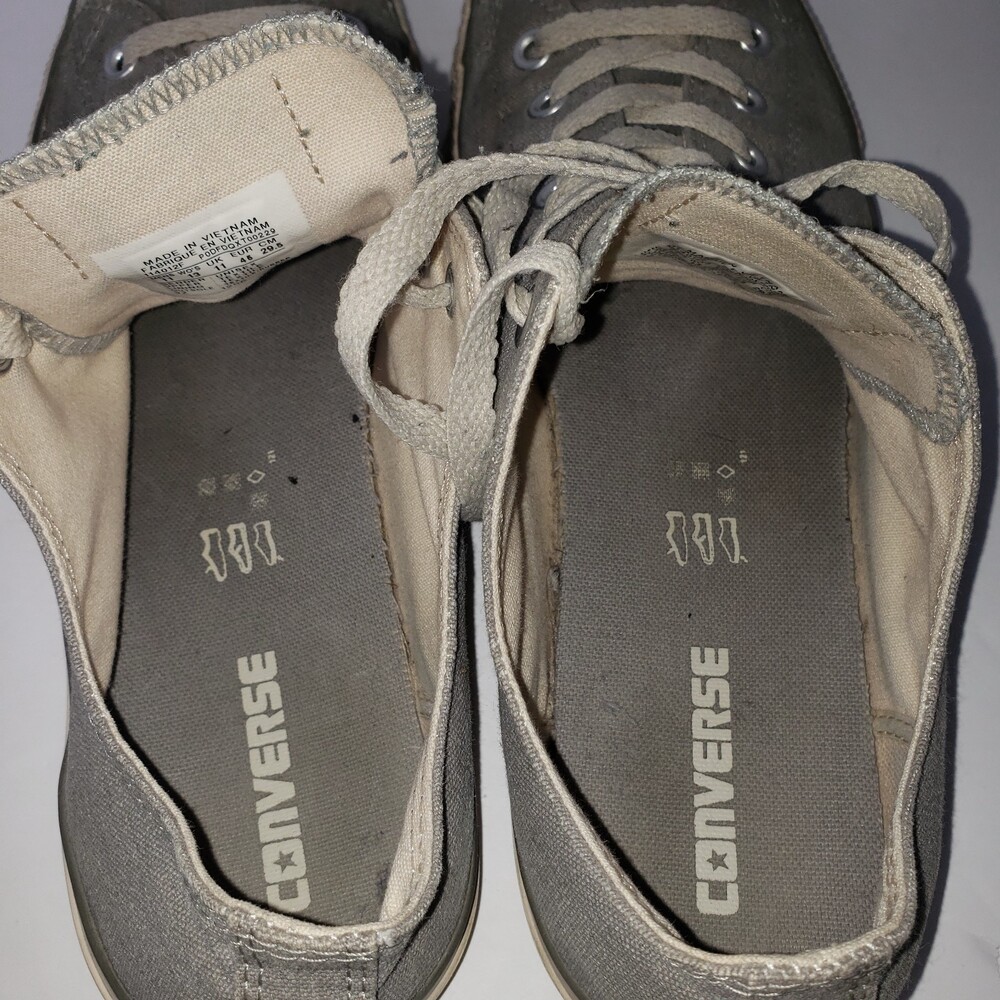 CONVERSE Chuck Taylor All Star Low Sneakers Ox Gray Men's Size 11 - Picture 8 of 9